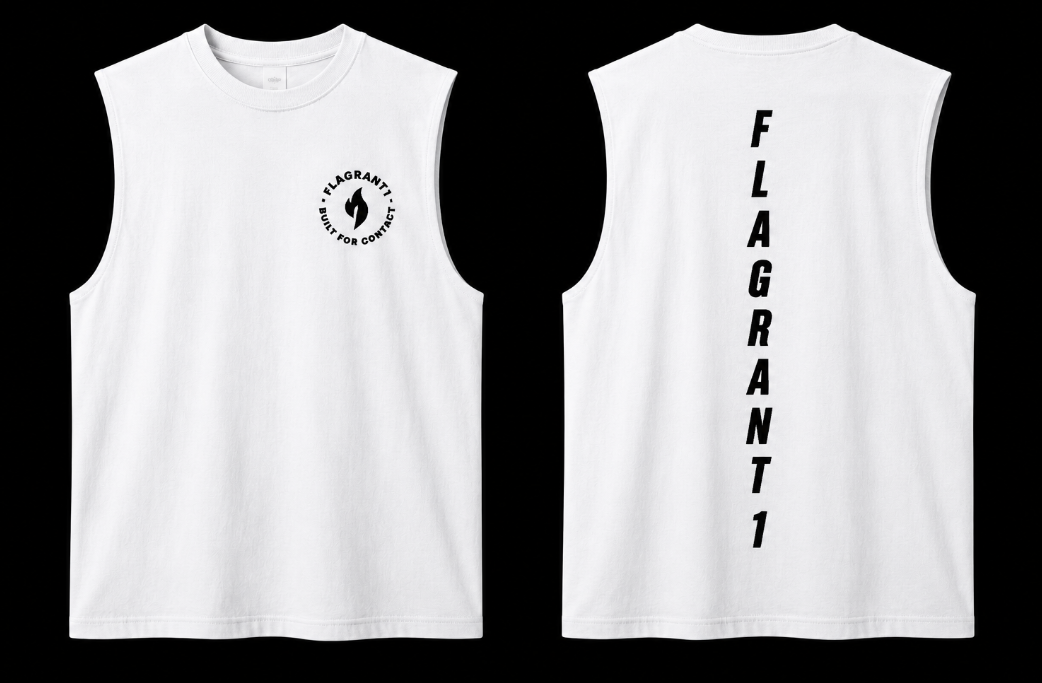 Regular Fit Raw Edge Drop arm Tank