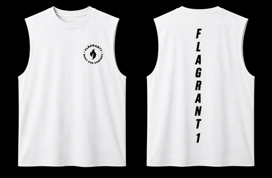 Regular Fit Raw Edge Drop arm Tank